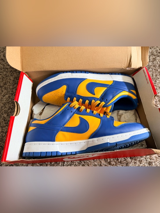 Nike Other - Nike Dunks Low-Top Sneaker in Blue & Gold